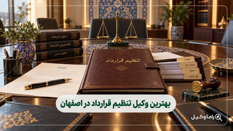 بهترین وکیل تنظیم قرارداد در اصفهان