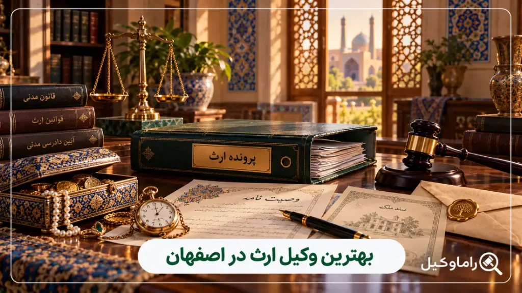 ۱۰ تا از بهترین وکیل ارث در اصفهان – انحصار وراثت و تقسیم ترکه (۱۴۰۵)