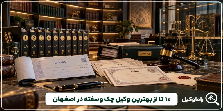 وکیل متخصص چک و سفته در اصفهان