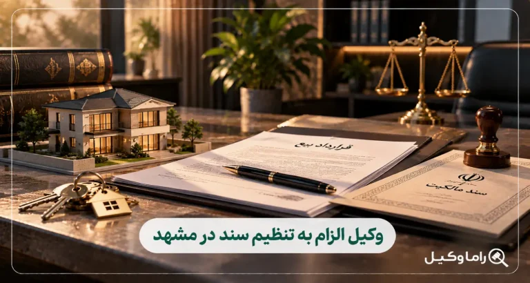 وکیل الزام به تنظیم سند در مشهد