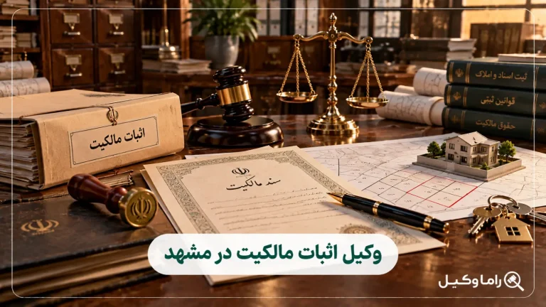 وکیل اثبات مالکیت در مشهد